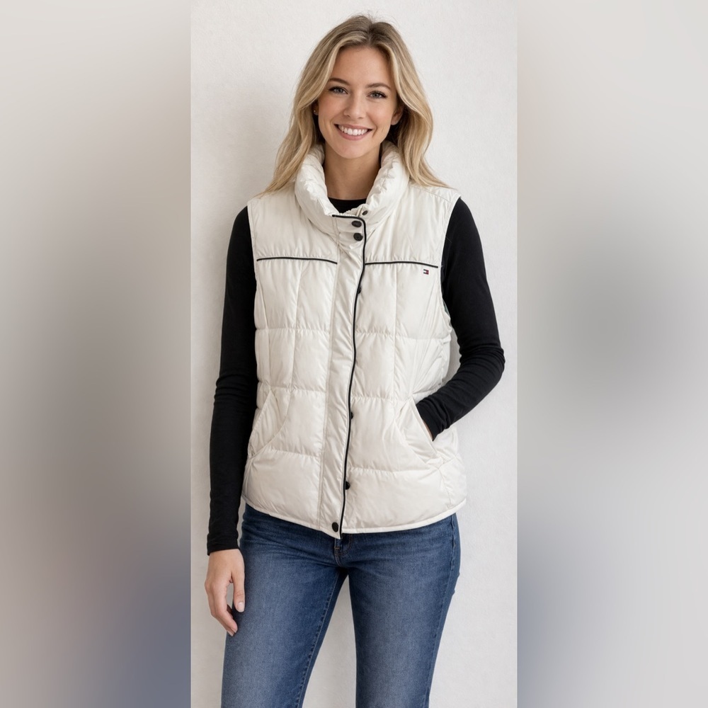 TOMMY HILFIGER Women’s S/P White Puffer Vest